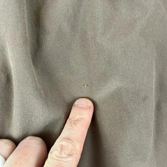 Athleta High-Rise Cardiff Pants Cuffed Pleated Belted Women's 10 Brown Pockets - Picture 11 of 12